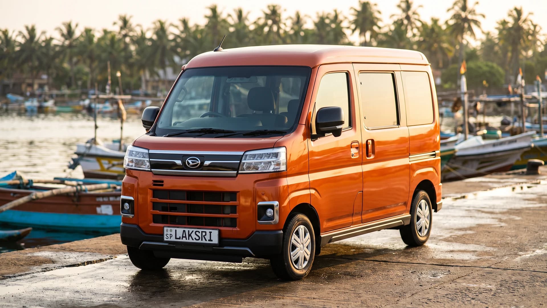 Daihatsu Atrai in the fishing harbour at Negombo