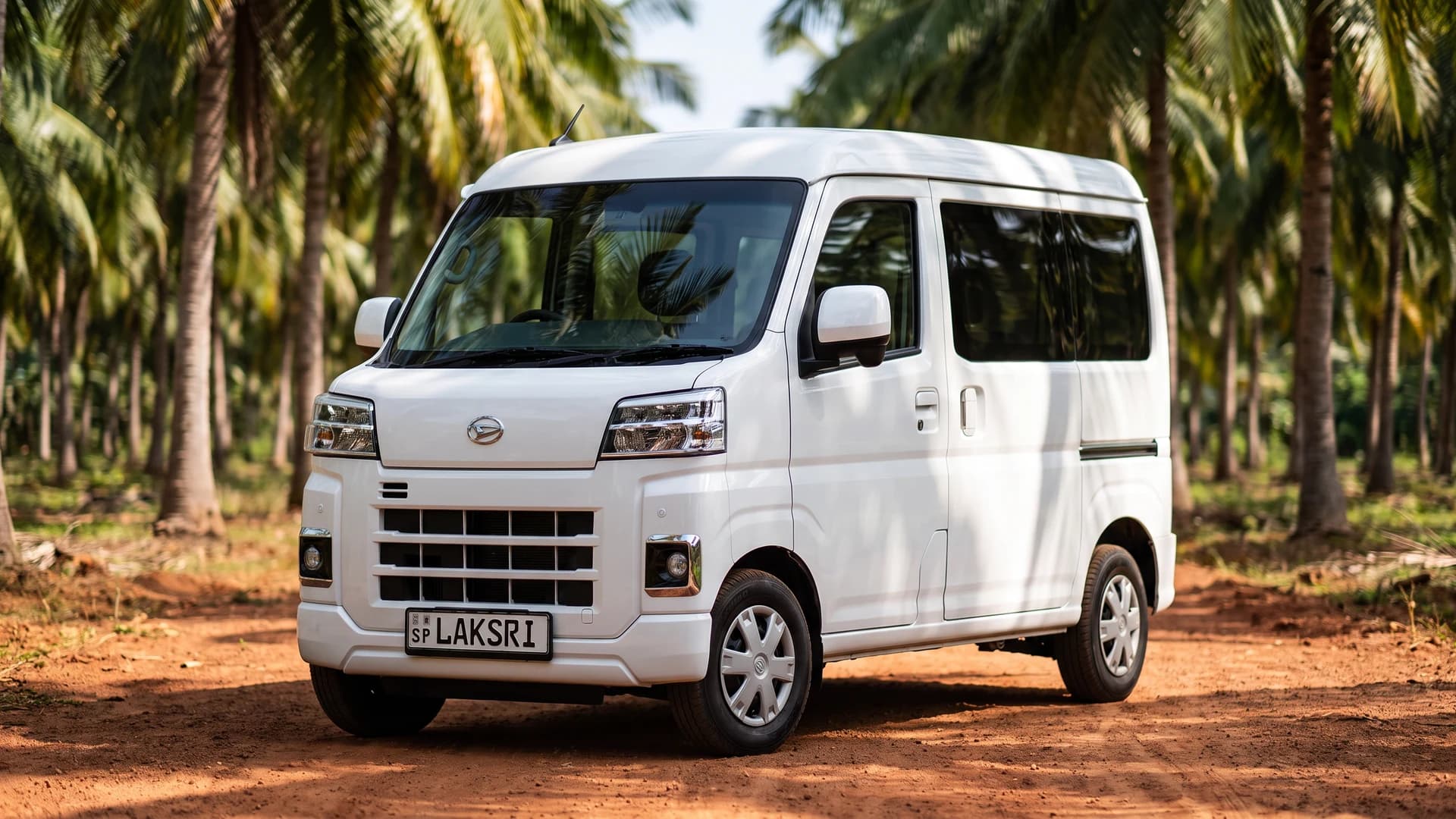Daihatsu Hijet Cargo in a coconut estate near Kurunegala