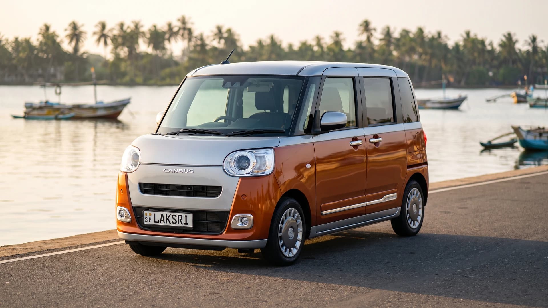 Daihatsu Move Canbus in the Negombo lagoon road