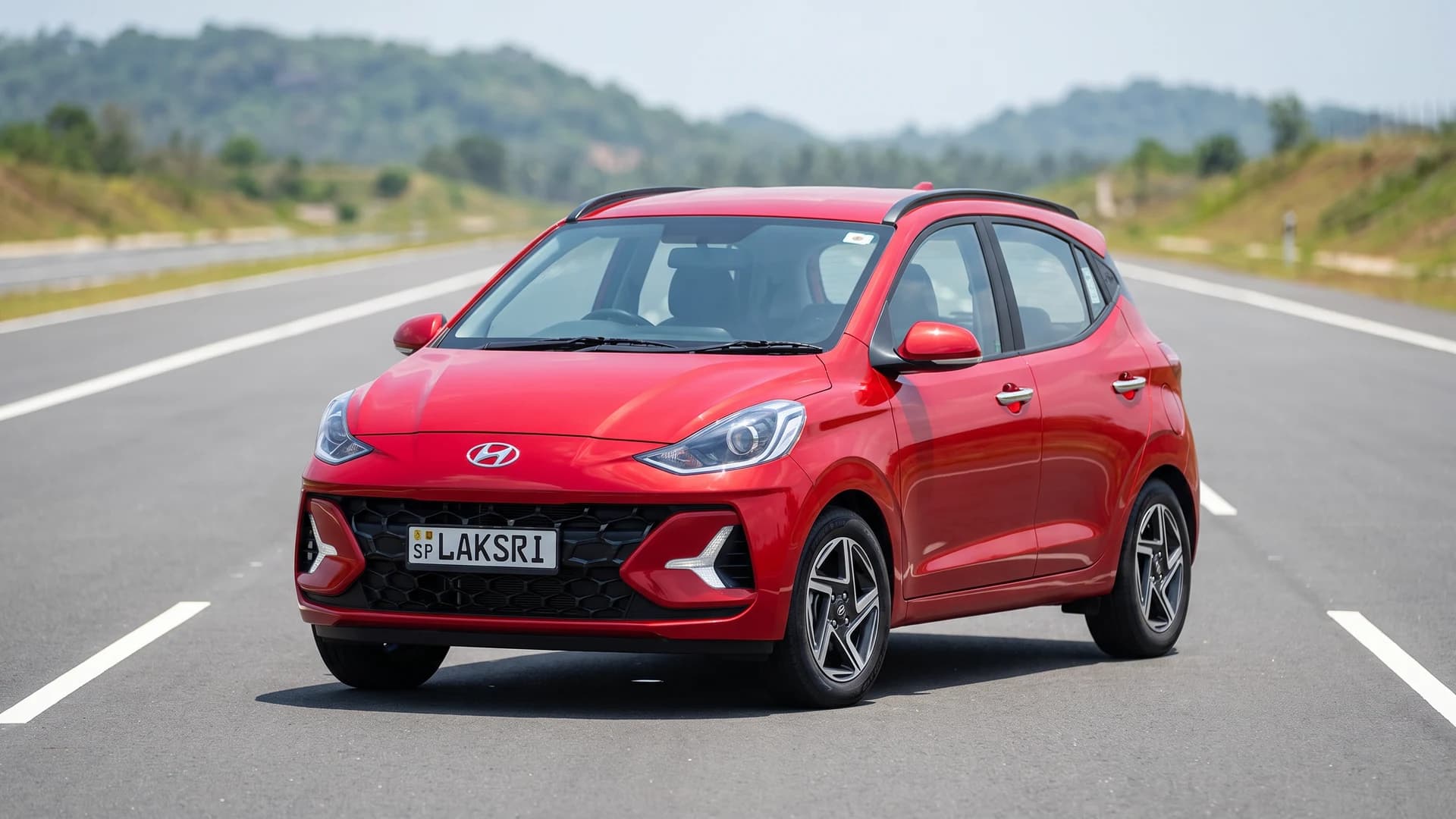 Hyundai Grand i10 Nios at the Southern Expressway