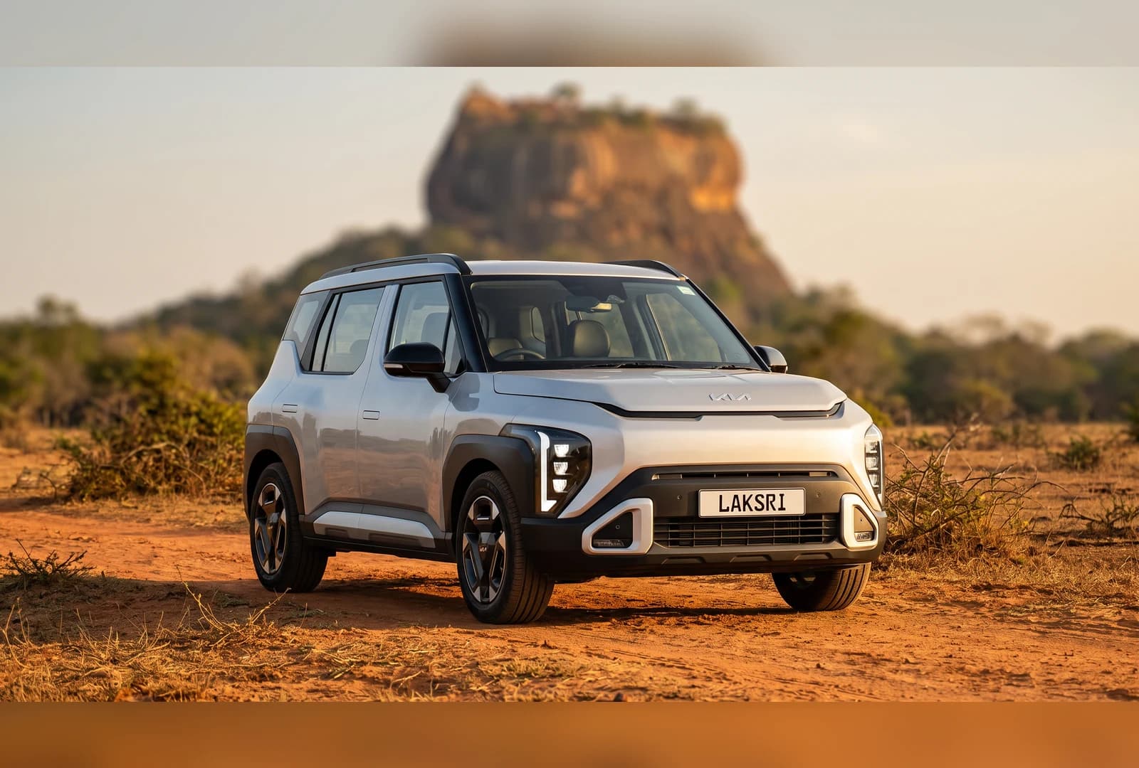 Kia Syros EV at the dry zone near Sigiriya