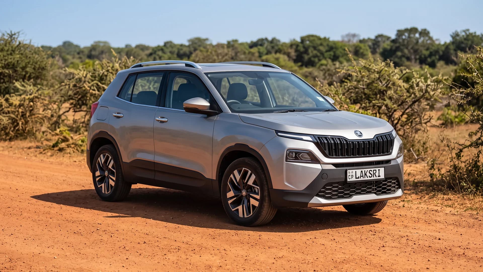 skoda kylaq in yala approach