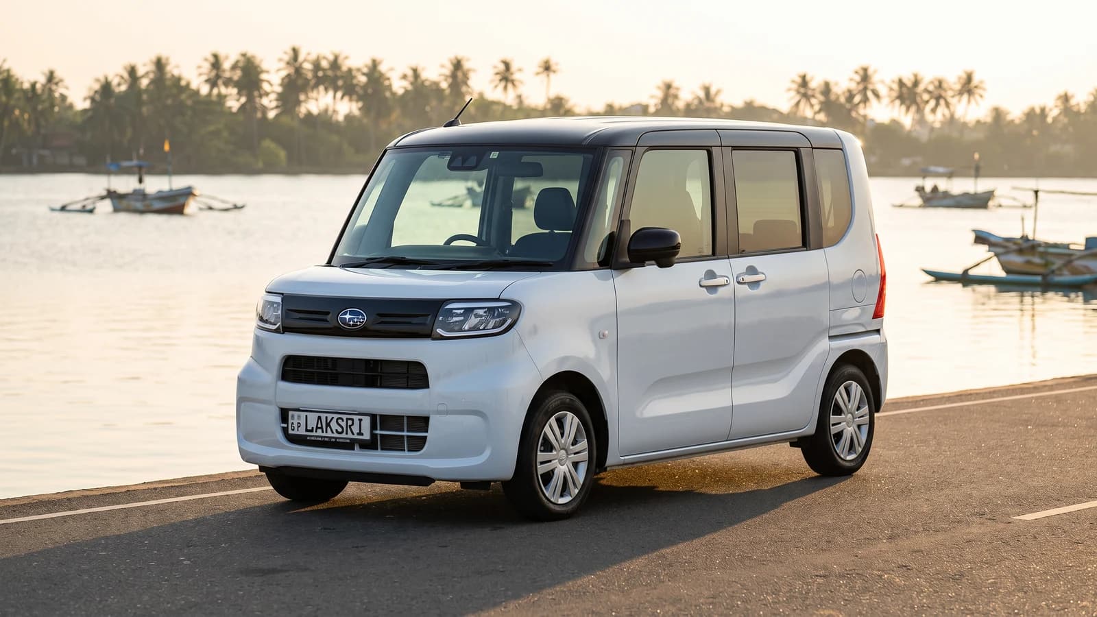 Subaru Chiffon in the Negombo lagoon road