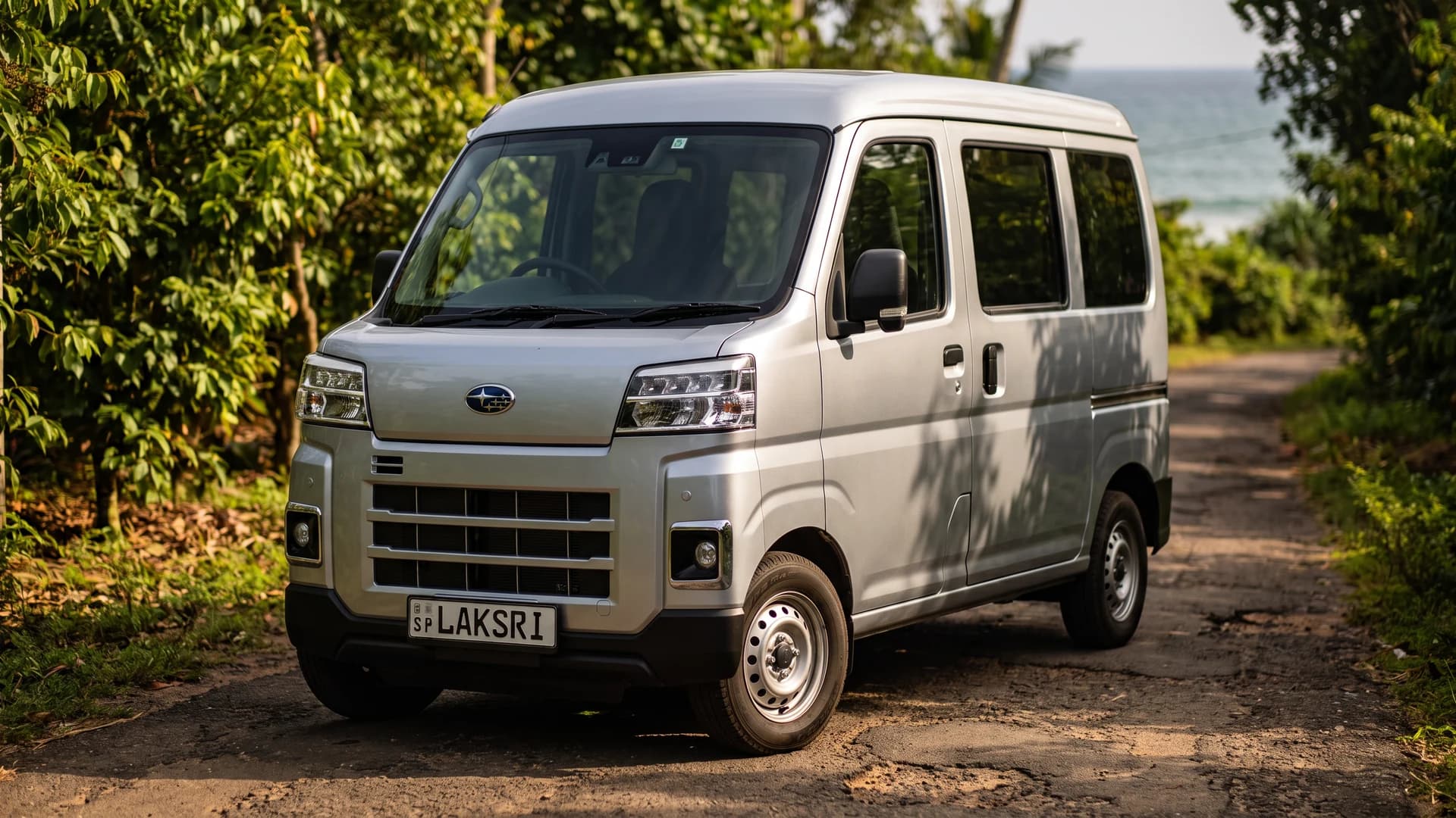 Subaru Sambar Van in the cinnamon coast near Matara
