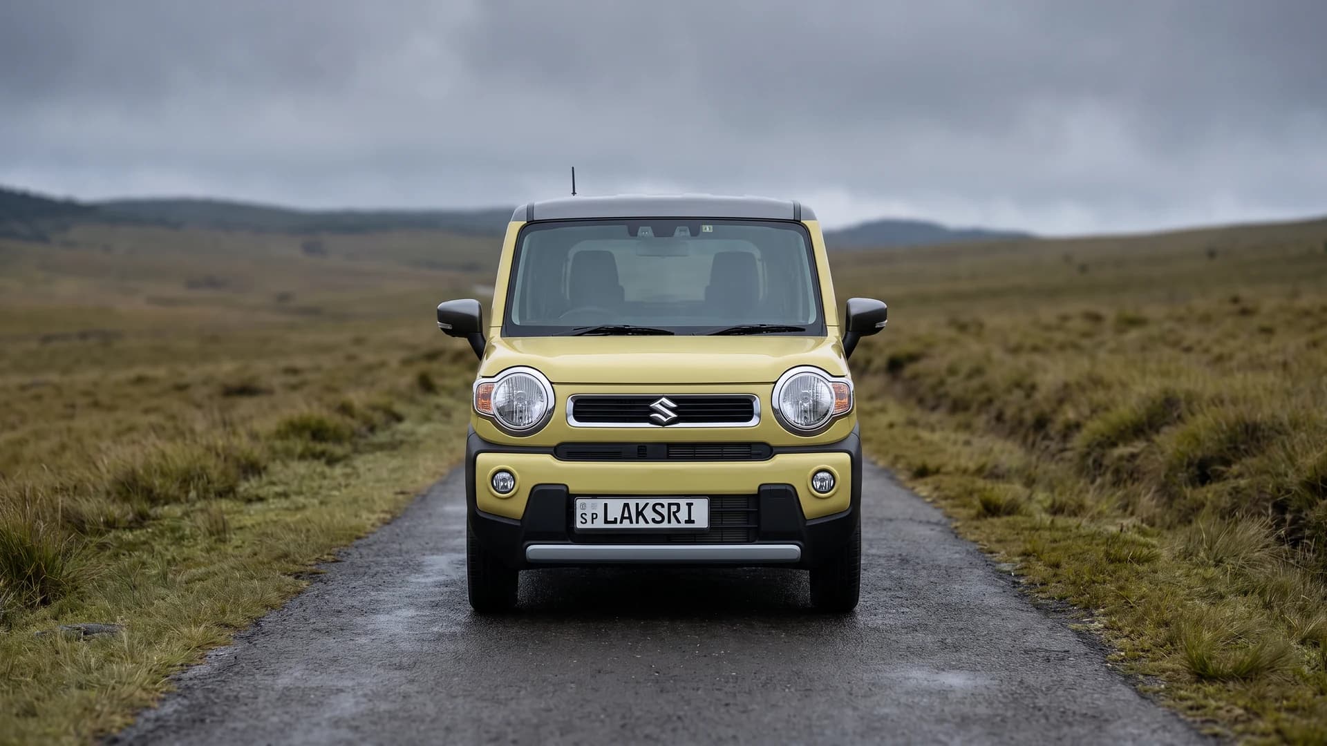 Suzuki Hustler in the Horton Plains road