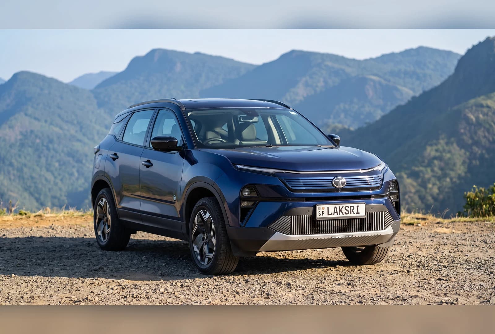 Tata Harrier EV at the Knuckles range