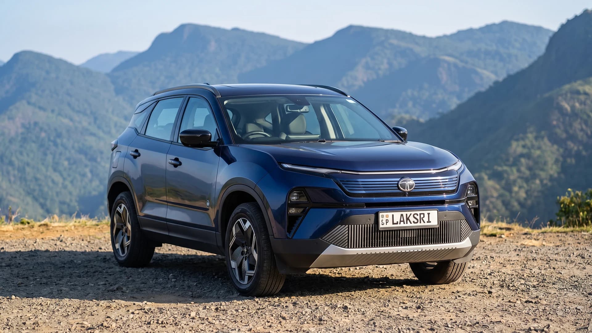 Tata Harrier EV at the Knuckles range