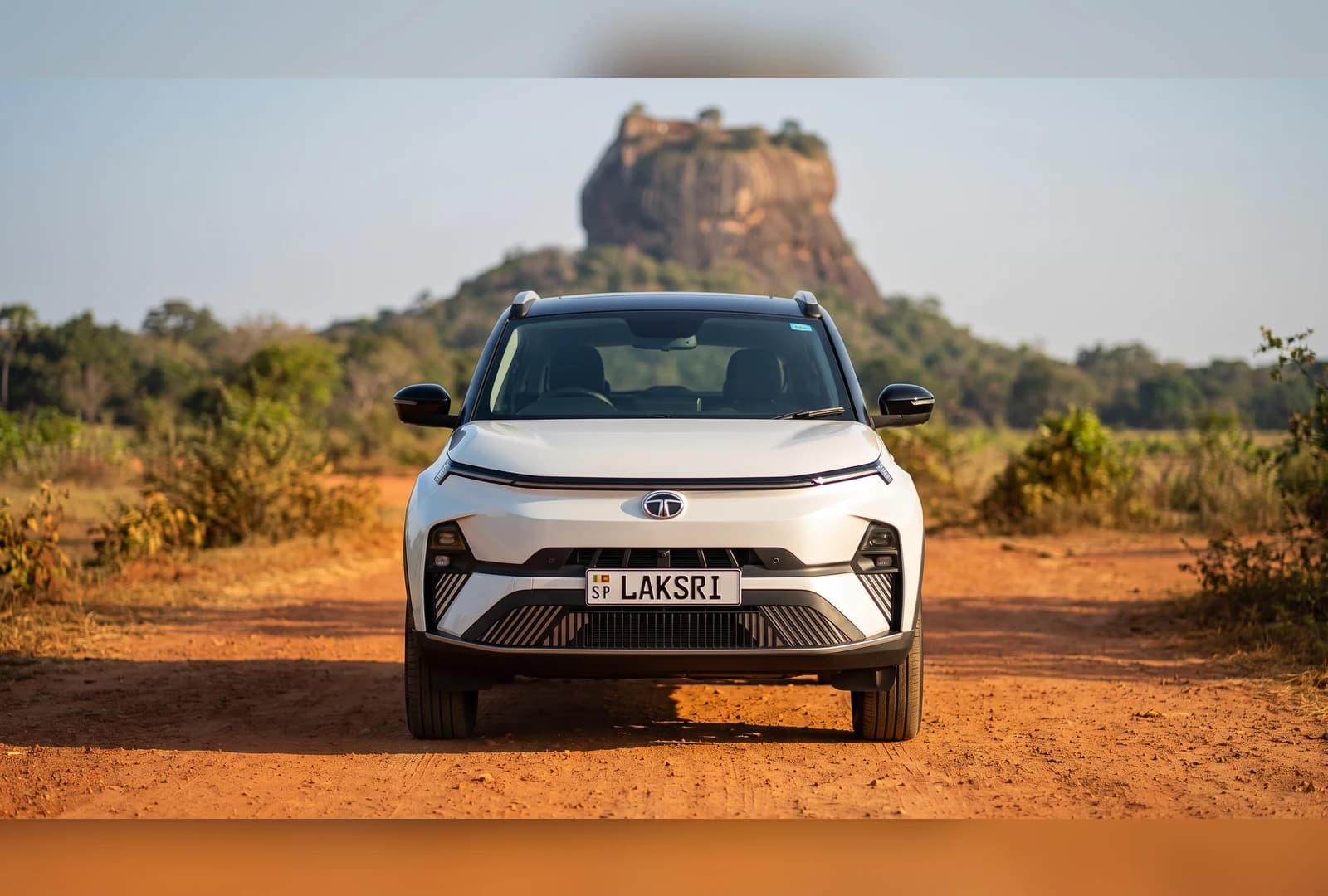 Tata Nexon EV at the dry zone near Sigiriya