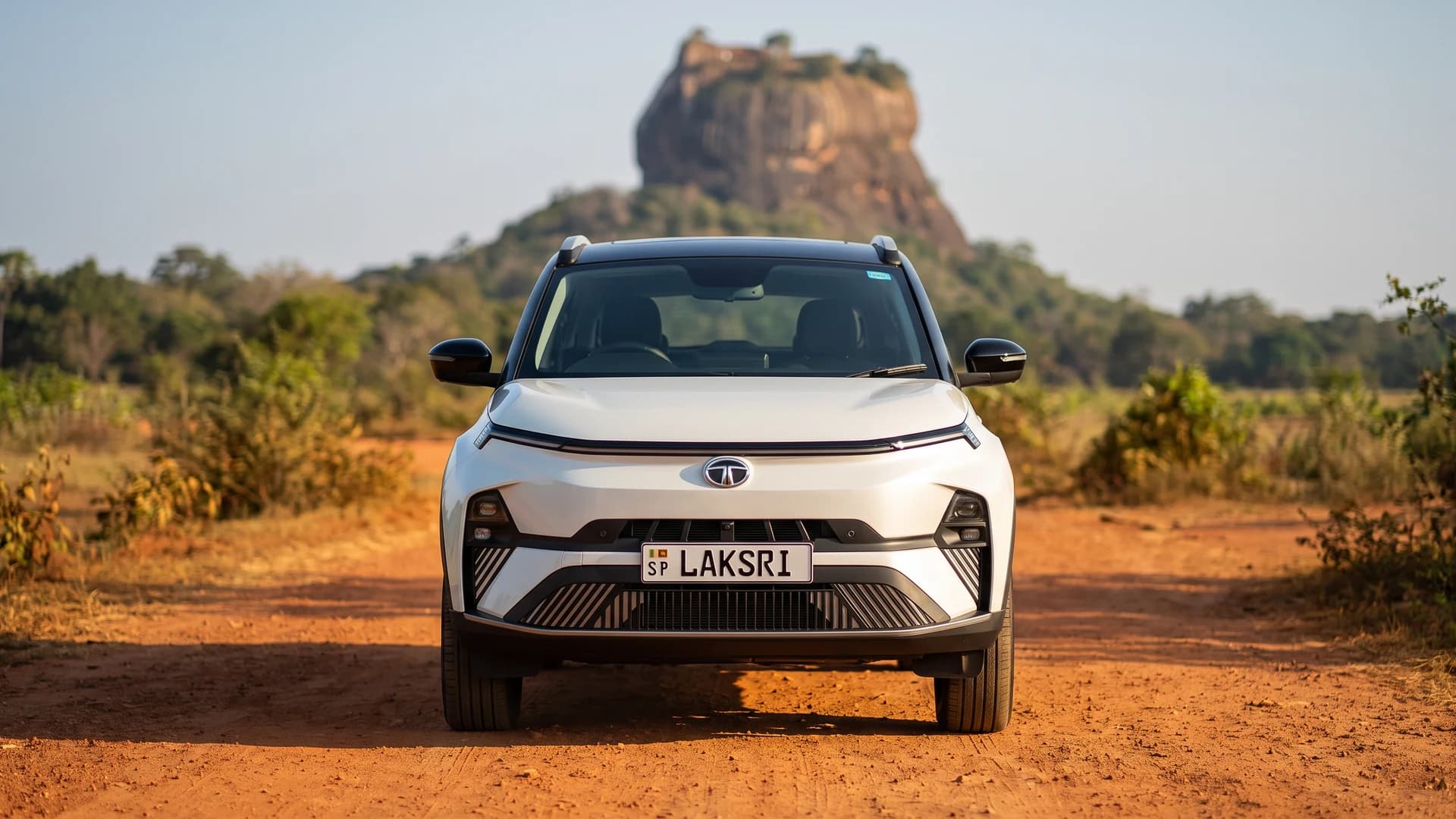 Tata Nexon EV at the dry zone near Sigiriya