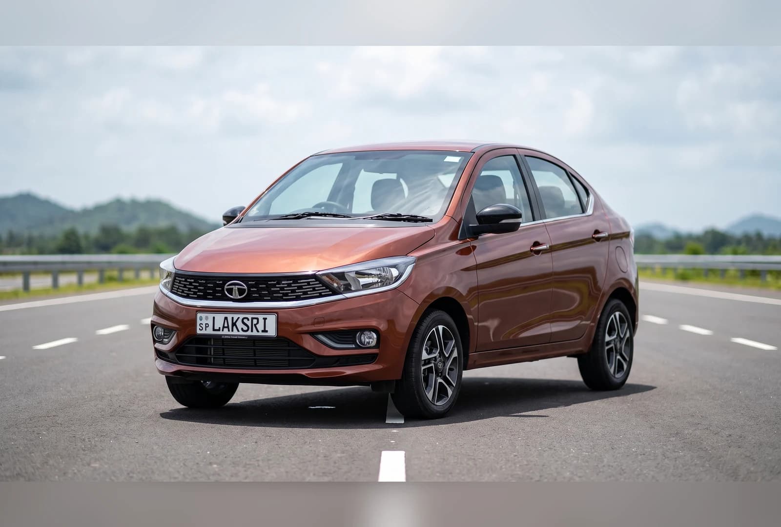 Tata Tigor at the Southern Expressway