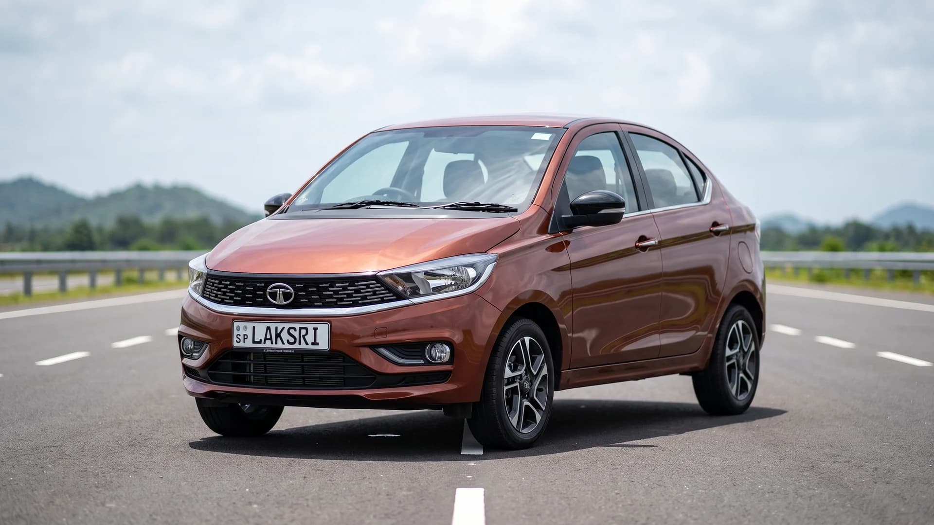 Tata Tigor at the Southern Expressway