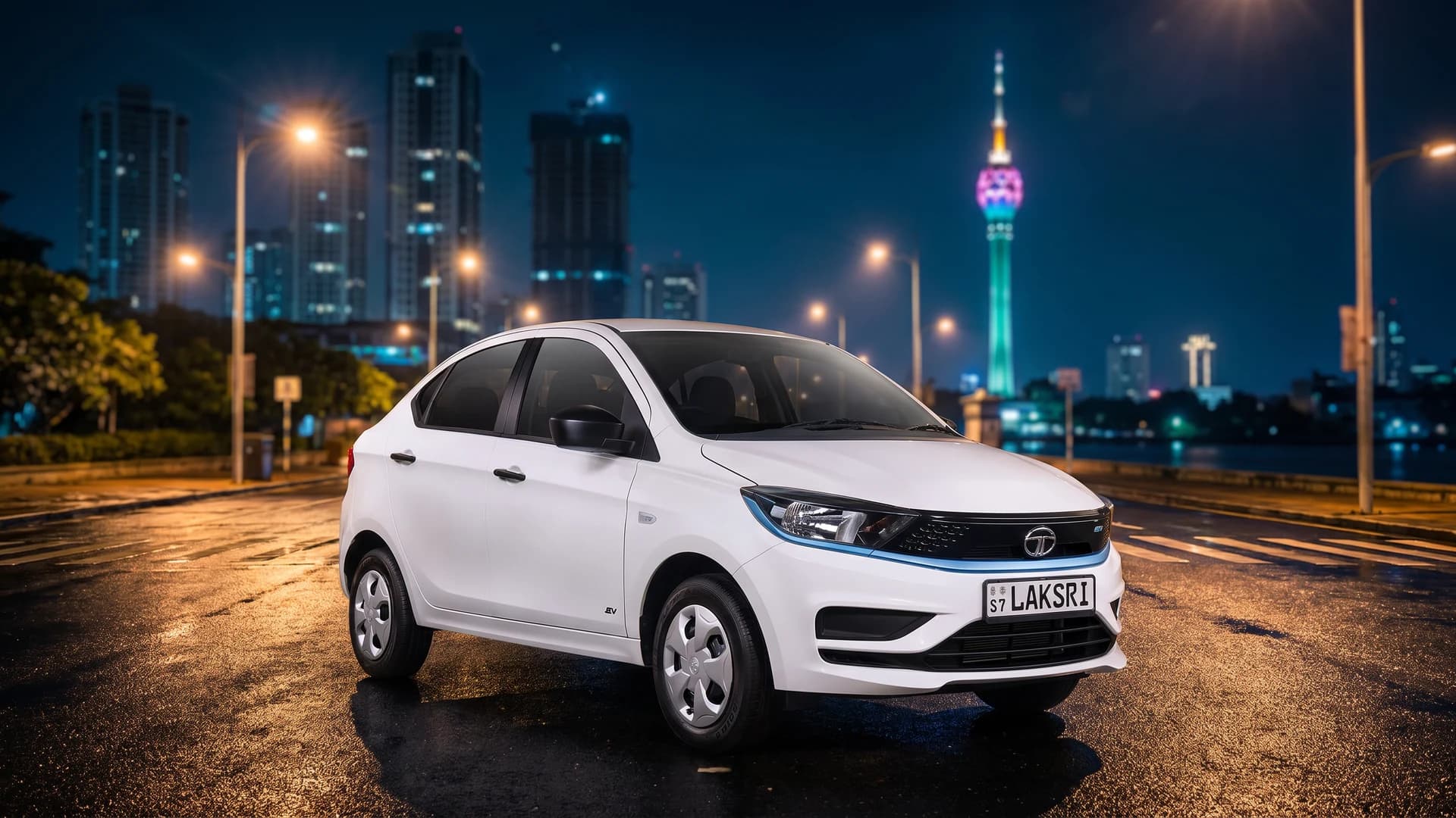 Tata Xpres-T EV at Colombo waterfront