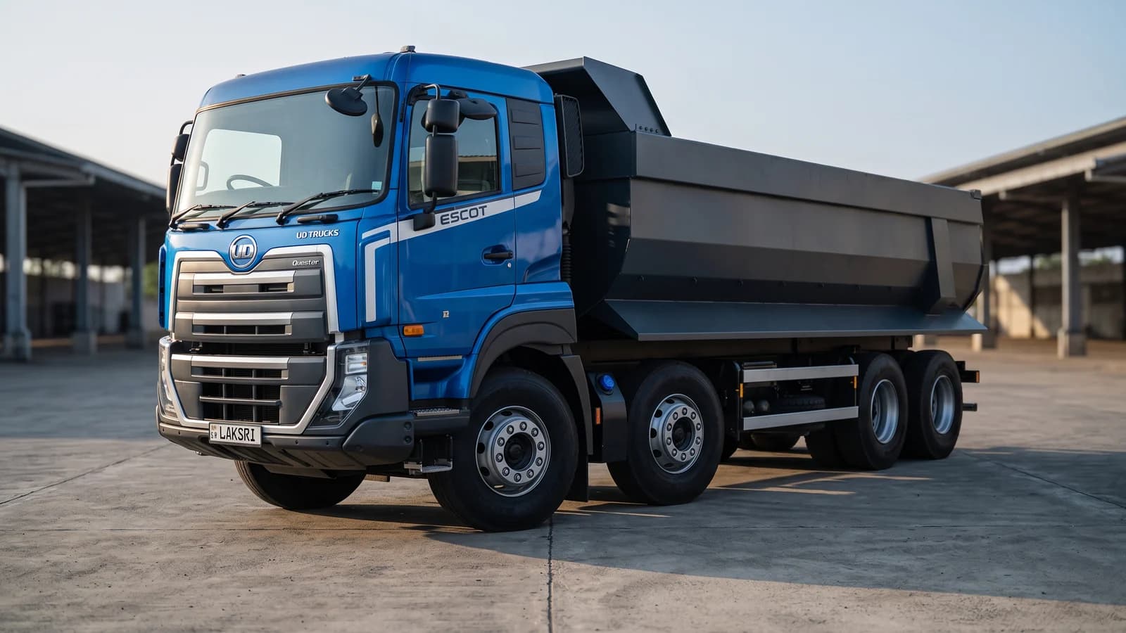 ud-trucks quester in dambulla market dawn