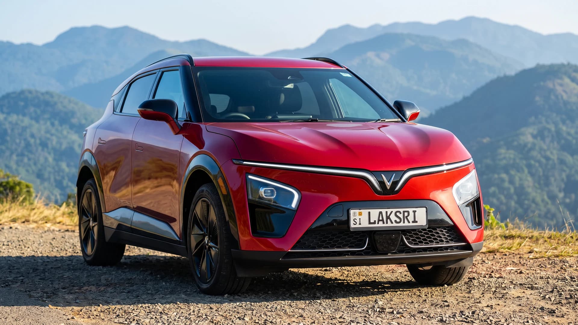 VinFast VF7 at the Knuckles range